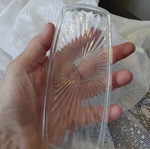 Vintage Clear Butter Dish